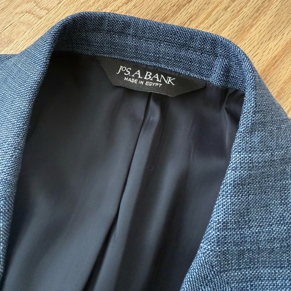 Jos. A. Bank 100% Wool Traveler Blazer Jacket Blue Men’s Size 41 Regular - Picture 8 of 11